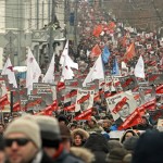 Moskova’da muhaliflerden yılın ilk gösterisi: Eksi 10 derecede yürüdüler