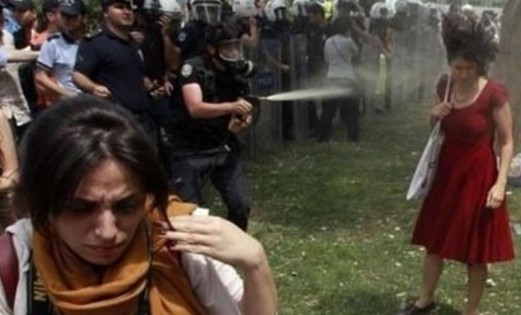 Reuters'in çektiği bu fotoğraf Gezi Parkı direnişinin sembolü oldu