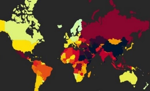 Türkiye, Dünya Basın Özgürlüğü Endeksi'nde 180 ülke arasında 154'üncü sırada